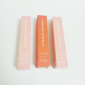 Birthday Cake 2pcs + Poppy 1pcs/Summer Fridays Lip Butter Balm Lip Mask New box